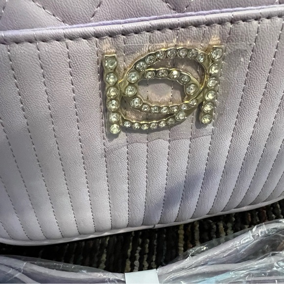 Bebe Hazel Rhinestone Crossbody Bag - Lilac (NWT) - Picture 3 of 7